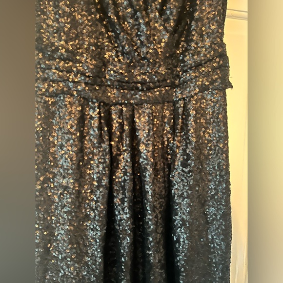 Sorella Vita black sequin floor length gown size 12 - Picture 3 of 5
